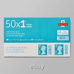 1000PCS (20 copies) 50 x 1st Class Royal Mail Large Letter Stamps