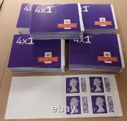 1000 1st Class Stamps New Unused 250 Booklets Of 4 Face Value £1100 Save £240