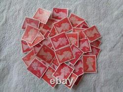 1000 x 1st Class Unfranked Stamps Second GOOD QUALITY WITHOUT GUM Off Paper