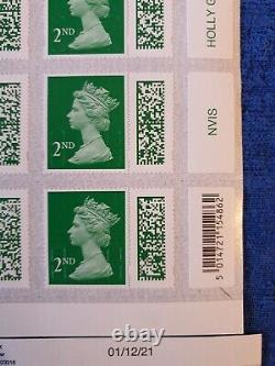 1000 x 2ND SECOND CLASS BRAND NEW BARCODED ROYAL MAIL SWAP-OUT STAMPS UNFRANKED