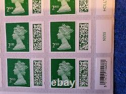 1000 x 2ND SECOND CLASS BRAND NEW BARCODED ROYAL MAIL SWAP-OUT STAMPS UNFRANKED