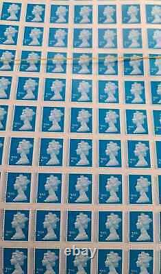 1000 x 2nd Class Unfranked Security Stamps Self Adhesive (with gum)