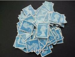 1000 x 2nd Class Unfranked Stamps Second GOOD QUALITY no gum stamp off paper
