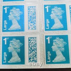1000pcs (20Sheet) 1st Class Royal Mail Large Letter Stamps First