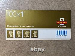 100 x 1st First Class Gold Elizabeth II Royal Mail Stamp Sheet 21/03/03 -0571748