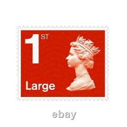 10 x 50 x Large 1st Class Royal Mail Letter Stamp Sheet Free Postage