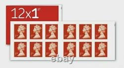 12 x50 Brand New (1 Book) 1st Class Stamps free postage Royal Mail 600 Stamps