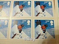 12 x BOOKS BY 24 ROYAL MAIL 2ND CLASS CHRISTMAS STAMPS (1A)