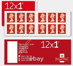 12 x BRAND NEW ROYAL MAIL 1ST CLASS STAMPS