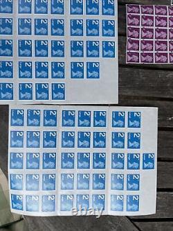132 x 2ND SECOND CLASS LARGE LETTER STAMPS Brand New Over £150 Worth