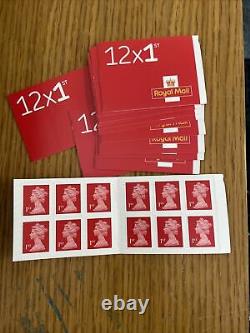 13 Books x 12 stamps (156 Total) 1st First class Royal Mail Letter Self Adhesive