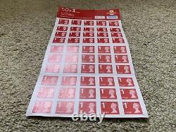 15 X 50 X 1st Class Large Mail Stamps Self Adhesive Read Desc