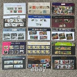 15 x Royal Mail Presentation Packs From 2019, Stamps Value Apx £200