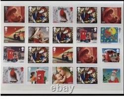 160 Large Letter 1st Class Xmas Unfranked Stamps