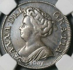 1711 NGC VF Det Anne Shilling Great Britain Silver Post Union Coin (21071703C)
