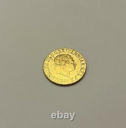 1820 Gold 22ct Full Sovereign George III Rare Closed 2 Fine FREE POST