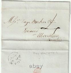 1840 WIGAN 9th JAN LAST DAY 4d POST LETTER ARRIVED 10th JAN 1st DAY UNIFORM Py P