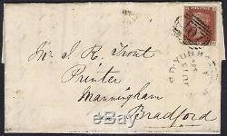 1841 1d Red Black Pl 43 EG 4m with RAMSAY Penny Post ISLE OF MAN