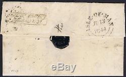 1841 1d Red Black Pl 43 EG 4m with RAMSAY Penny Post ISLE OF MAN