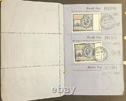 1911 Gv Post Office Savings Book Complete With 5 Stamps Attached Sg Posb1