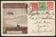 1911 Windsor First Aerial Post Envelope to SWITZERLAND Die 3 VFU 12th September