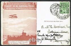 1911 Windsor First Aerial Post to Isle of Wight Redirected Die 1 First Day