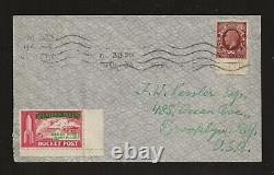 1934 GREAT BRITAIN rocket mail cover ISLE OF WIGHT EZ 5C1a