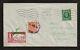 1934 GREAT BRITAIN rocket mail cover ISLE OF WIGHT Zucker signed, LONDON -5C1a