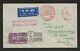 1934 GREAT BRITAIN rocket mail, purple stamp, SUSSEX DOWNS to GERMANY 2C1b