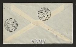 1934 GREAT BRITAIN rocket mail, purple stamp, SUSSEX DOWNS to GERMANY 2C1b
