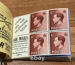 1936 Edward VIII Booklet Bc4 16 Come On The Telephone/air Mails Complete