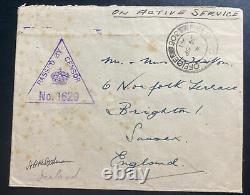 1941 British Field Post Office Iceland OAS Censored Cover To Brighton England
