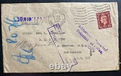 1941 Coventry England cover to Army Post Office 725 Addresses Reported POW