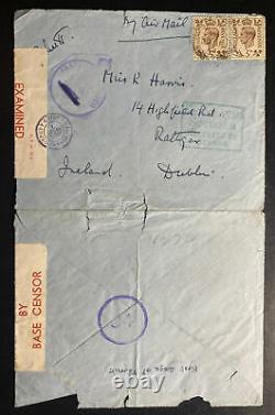 1941 Field Post Office North Africa Wartime Airmail Censored Cover to Ireland