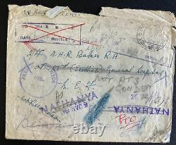 1942 British Field Post 550 Palestine On active Serv Censored Cover To FPO 121