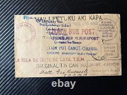 1943 Great Britain Tin Can Canoe Mail Cover to Niuafoou Island Tonga Mr Quensell