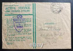 1944 British Field Post Office 441 Censored OAS Cover To England