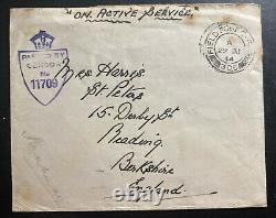1944 Normandy British Field Post Office 306 Censored OAS Cover To England