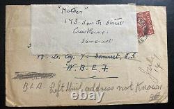 1944 Somerset British Field Post Office 504 War Economy Cover Original Letter