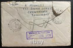 1944 Somerset England To British Field Post Office 504 Cover Original Letter