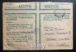1945 British Field Post Office 17 OAS Censored Cover To Leics England