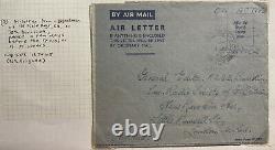1945 British Field Post Office 503 Air Letter Cover To Signalman London England