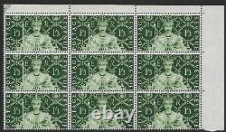 1953 Coronation Set Superb Unmounted Mint Corner Marginal Blocks 9 Post Free Uk