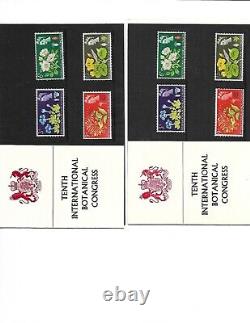 1964 Royal Mail Presentation Pack Botanical Congress Type A And B