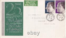 1972 Silver Wedding Post Office first day cover Buckingham Palace CDS Royal