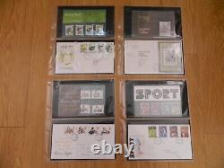 1980 to 1983 4 YEARS OF PRESENTATION PACKS + FDC'S WITH ALBUM IN MINT CONDITION