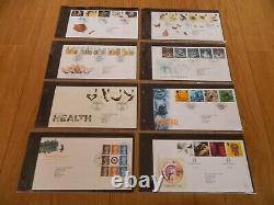 1995 To 1999 66 X FDC's ALL SHS-IN MINT CONDITION WITH ALBUM-PLEASE SEE PHOTOS