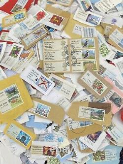 1kg UK GB Modern Post & Go Stamps On Paper Franked