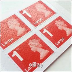 1st Class LARGE 100 Royal Mail Postage Stamps BRAND NEW First SALE SEALED PACKS
