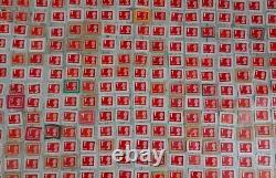 1st class unfranked large letter red stamps on paper x 220 £0.50 each